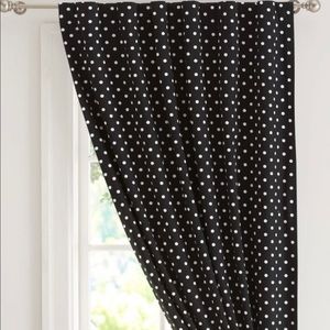 Pottery Barn Teen polka dot drape